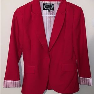 Ambiance Red Blazer